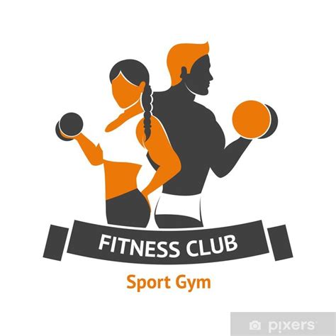 Poster Fitness Club Logo - PIXERS.UK