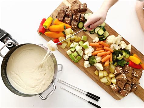 The best cheese fondue recipe that is kid-friendly and alcohol-free. You'll love this easy ...