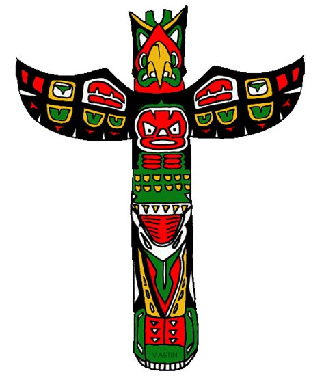 Pacific Northwest Coastal Native Americans - Totem Poles - Native Americans in Olden Times for Kids