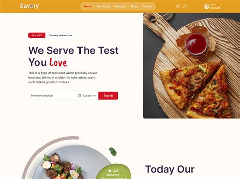 Food Delivery Website Template by Khaled Mohammad Rakib on Dribbble