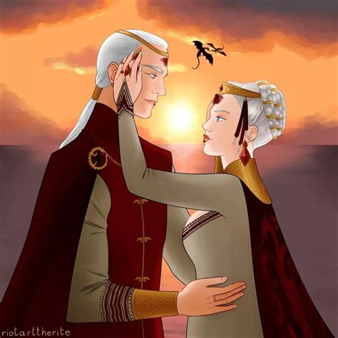 "House of the Dragon version of Rhaenyra & Daemon's wedding." Artwork ...