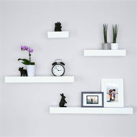 Ballucci Modern 4 Piece Floating Shelf Set & Reviews | Wayfair