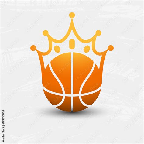 Basketball crown logo vector illustration sport king concept Stock ...