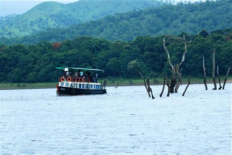 Thekkady in Kerala State , India 's largest wildlife sanctuary is a ...