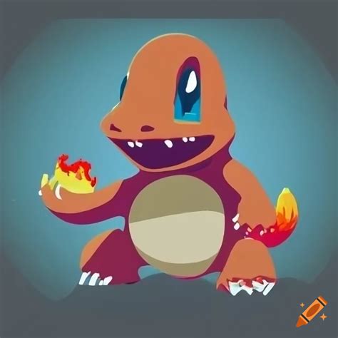 Pop art of charmander on Craiyon