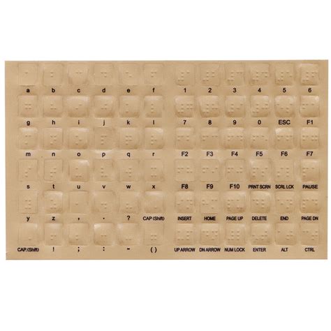 Braille Keyboard Stickers | RNIB