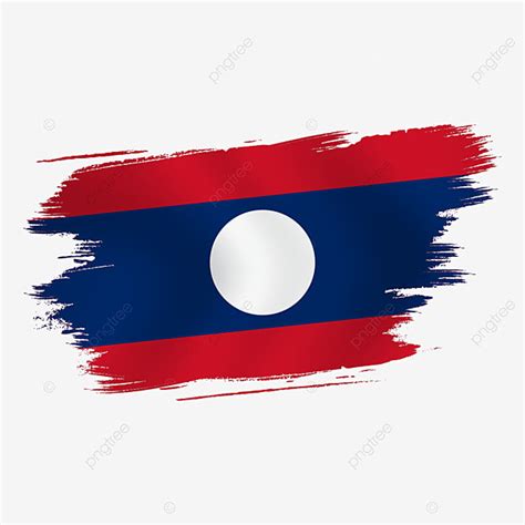 Laos Clipart Transparent PNG Hd, Watercolor Or Torn Flag Of Laos, Flag ...