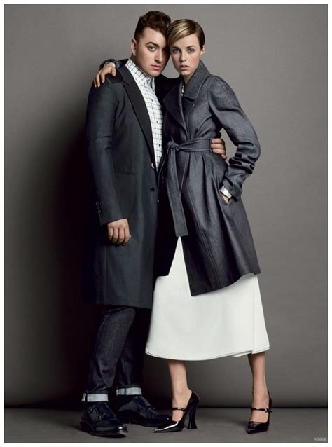 Sam Smith Joins Edie Campbell for Vogue March 2015 Denim Shoot – The Fashionisto