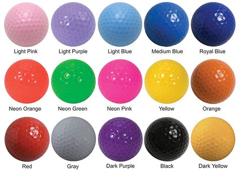 Colored Golf Balls - Blank Non Imprinted | pargolf.com