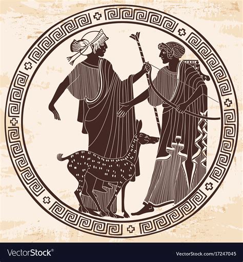 Greek drawing Royalty Free Vector Image - VectorStock