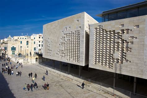 Malta Parliament Building | Facade architecture, Renzo piano, Sustainable architecture