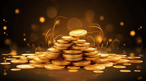 Creative Gold Coin For Happy Diwali Celebration Background, Festival Background, Diwali Lights ...