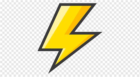 Yellow lightning artwork, Lightning Bolt Symbol, lighting, angle, triangle, logo png | PNGWing