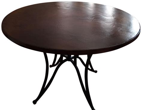 Arhaus Round Copper Top & Iron Base Dining Table | Round copper dining ...