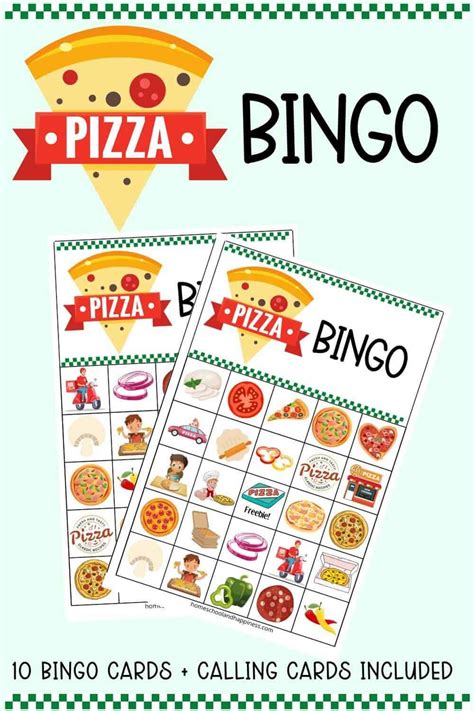 Free Pizza Bingo Game | Bingo for kids, Pizza party games, Pizza party birthday