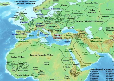 Map of Eastern Hemisphere in 1200AD - Maps on the Web