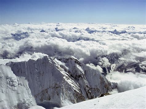 View From Top Of Mount Everest Wallpaper