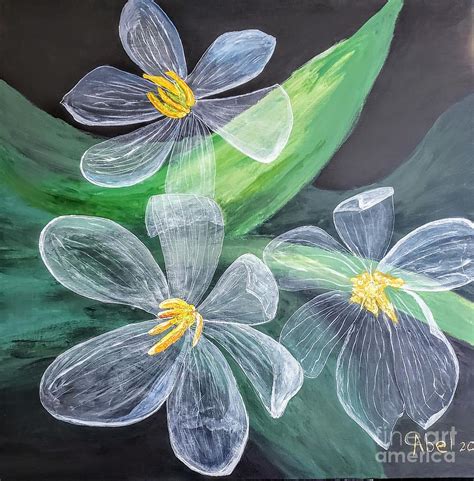 Translucent flower Painting by Escudra Art - Pixels