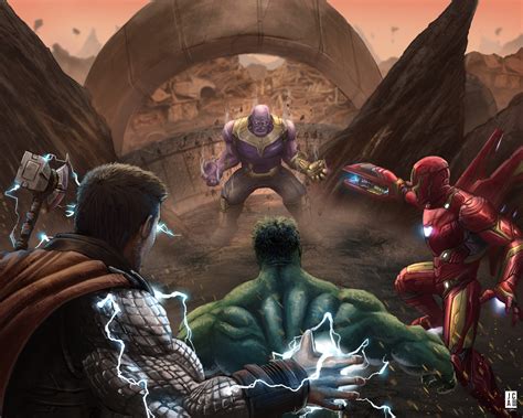 🔥 Download Avengers Vs Thanos HD Wallpaper Background Image by ...