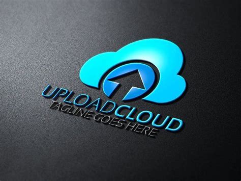 Upload Cloud Logo by Josuf Media on @creativemarket Custom Logo Design, Custom Logos, Uploads ...