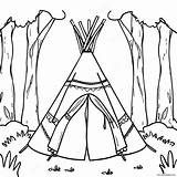 Colorful Teepee In The Forest Coloring Page 27555 21767 sketch template