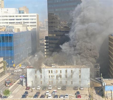 Vacant Windsor Hotel in downtown Winnipeg goes up in flames, will be ...