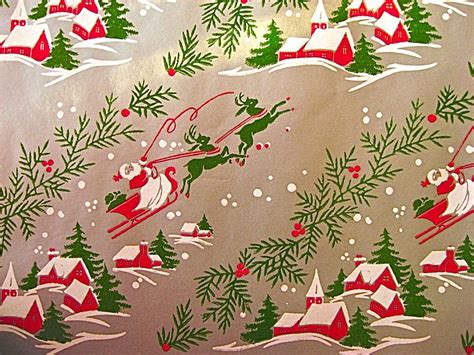 Pin by Pinner on Mid Century Christmas | Vintage christmas wrapping paper, Christmas ephemera ...