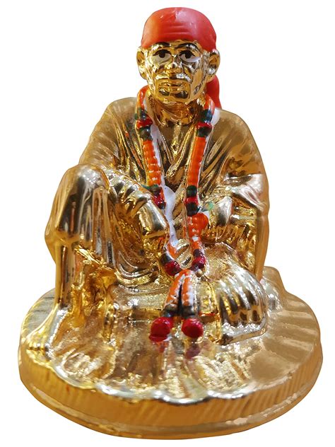 Buy Sai Baba Statue/Idol/Murti for Pooja Room Home Temple Car Dashboard ...