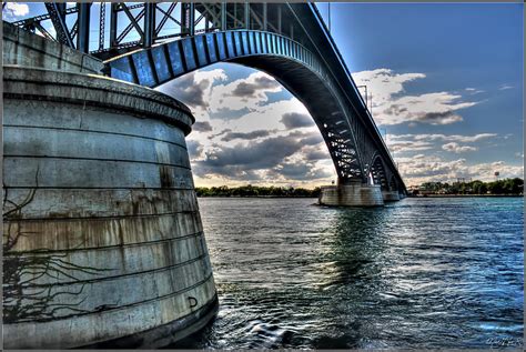 011 Peace Bridge Series II Beautiful Skies Photograph by Michael Frank Jr - Fine Art America