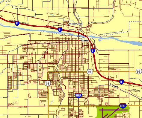 City Map of Yuma