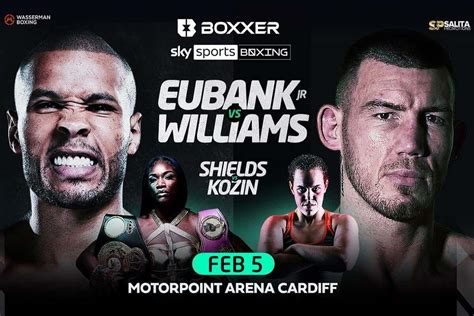 Full card set for Chris Eubank Jr. vs Liam Williams on Feb 5 - World ...