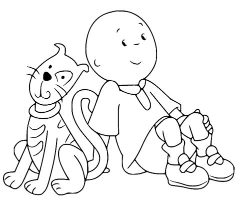 Caillou Printable Coloring Pages Free