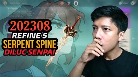 Build Diluc Terbaik ! Refine 5 Serpent Spine - Genshin Impact - YouTube