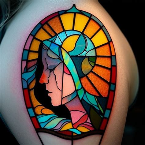 68 Stained Glass Tattoo Ideas - TattooClue.com