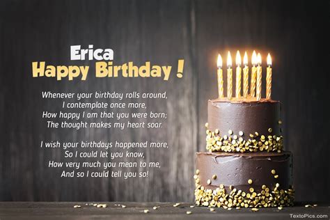 Happy Birthday Erica pictures congratulations.