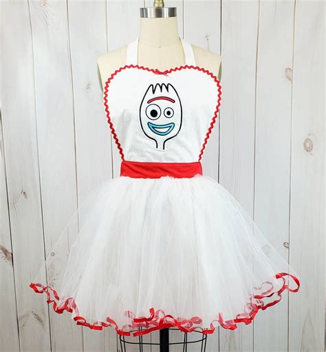 Forky Toy Story Costume, Womens Costume Apron, Forky Running Costume, Forky Costume, Rundisney ...