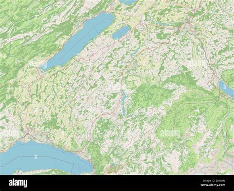 Fribourg, canton of Switzerland. Open Street Map Stock Photo - Alamy