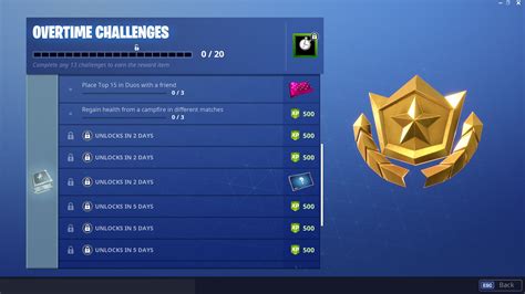 Overtime challenges for free Battle Pass – Fortnite | Shacknews