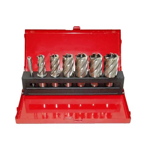 7pcs Hss Annular Core Cutter Drill Bit Set For Magnetic Drill Machine Metal Cutting - Buy ...