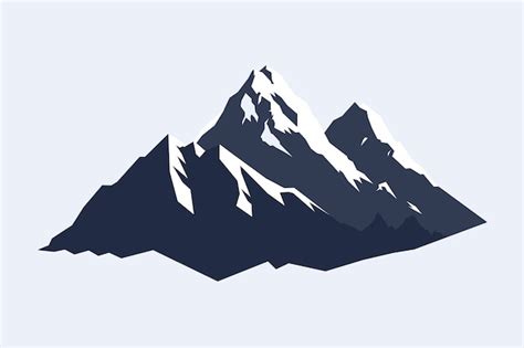 Silhouette de chaîne de montagnes design plat | Vecteur Gratuite