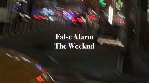 The Weeknd - False Alarm (slowed) - YouTube