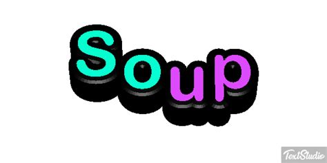 Soup Word Animated GIF Logo Designs