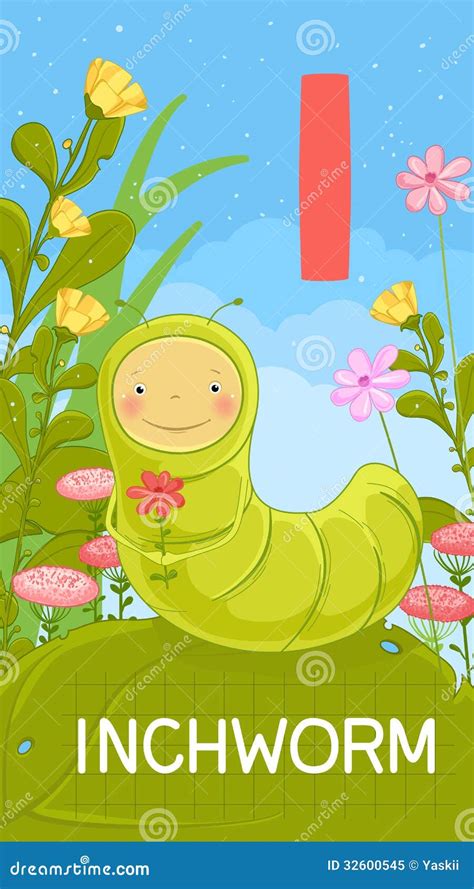 Inchworm Cartoon Character Vector Illustration | CartoonDealer.com ...