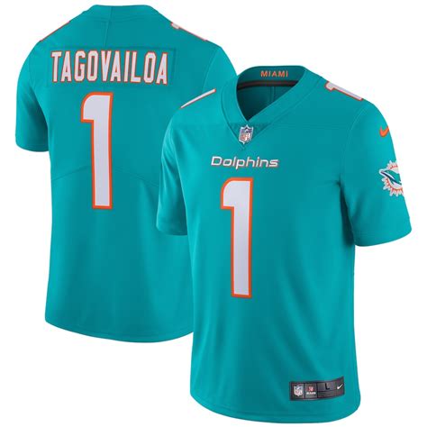 Men's Nike Tua Tagovailoa Aqua Miami Dolphins Vapor Limited Jersey