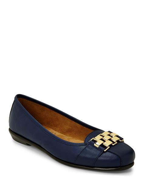 Lyst - Aerosoles Navy Sure Bet Flats in Blue