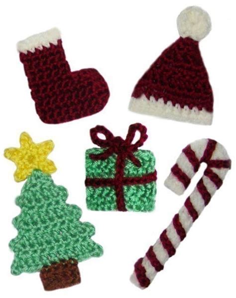 Crochet Christmas Appliques Patterns Free Zimmerman Repeatcrafterme - Hobby Habitat Hub