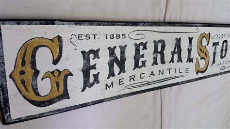 General Store Sign Mercantile Style - Sign Treasure