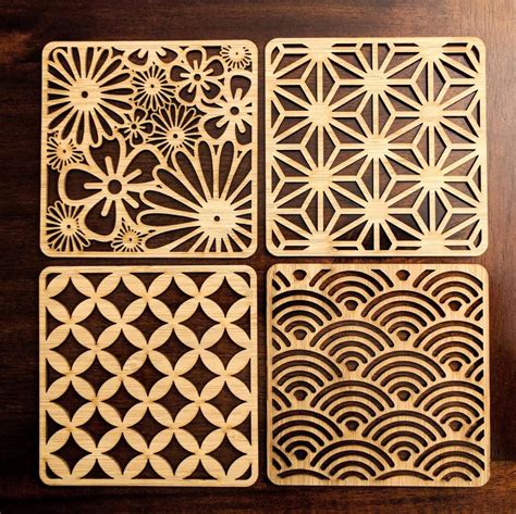 Japanese inspired patterns : lasercutting