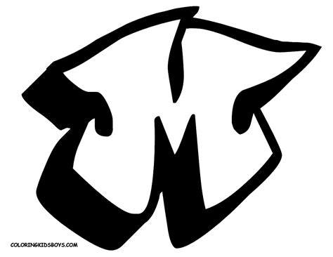 Best Graffiti Letters "M" Collection by Guardian | New Grafiti Makmu