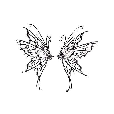 Butterfly Tattoo On Lower Back